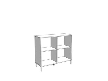 Vilamoura Artisan Oak Effect & Black Small Sideboard - Modern Storage Unit - UK Luxury Furniture